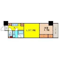 天満橋ケルスコートＰａｒｋＶｉｅｗの物件間取画像